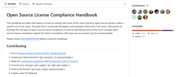 Встречайте Open Source License Compliance Handbook
